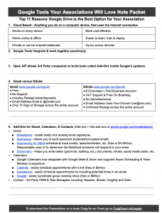 Presentation Note Packet, click on the image to view or download it